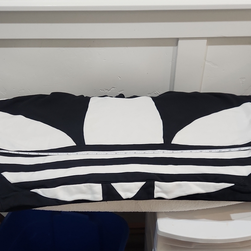 adidas Black and White Women's Hoodie Sweater - Picture 7 of 8